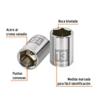 Dado de 13 mm, 6 puntas, cuadro 1/4', TRUPER 2