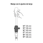 Matraca cuadro 1/2' telescópica de 19' con cabeza articulada 3