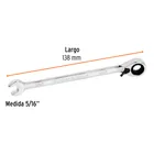 Llave combinada matraca reversible 5/16'x138 mm largo,EXPERT 3