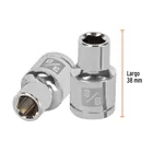 Dado de 3/8', 6 puntas, cuadro 1/2', TRUPER 3