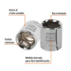Dado de 25 mm, 6 puntas, cuadro 1/2', TRUPER 2