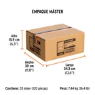Dado de 3/8', 12 puntas, cuadro 1/2', TRUPER 7