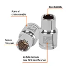 Dado de 7/16', 12 puntas, cuadro 1/2', TRUPER 2