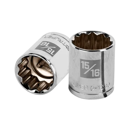 Dado de 15/16', 12 puntas, cuadro 1/2', TRUPER