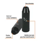 Dado largo impacto de 3/8', 6 puntas, cuadro 1/2', TRUPER 2