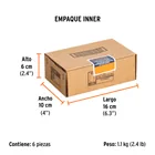 Dado largo impacto de 9/16', 6 puntas, cuadro 1/2', TRUPER 6