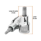 Dado punta torx T-50, cuadro 1/2', TRUPER 2