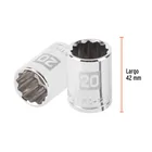 Dado de 20 mm, 12 puntas, cuadro 1/2', TRUPER 3
