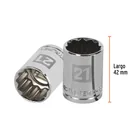 Dado de 21 mm, 12 puntas, cuadro 1/2', TRUPER 3