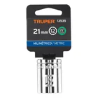 Dado de 21 mm, 12 puntas, cuadro 1/2', TRUPER 4