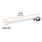 Llave combinada matraca reversible 5/8'x207 mm largo, EXPERT 3