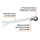 Llave combinada matraca reversible 13/16'x288mm largo,EXPERT 2