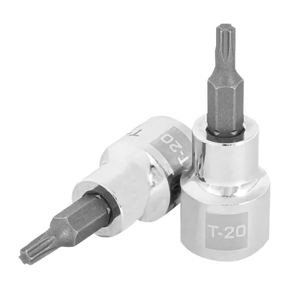 Dado punta torx T-20, cuadro 3/8', TRUPER
