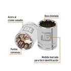 Dado de 16 mm, 12 puntas, cuadro 3/8', TRUPER 2