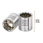 Dado de 20 mm, 12 puntas, cuadro 3/8', TRUPER 3