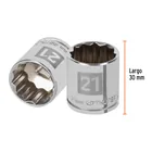 Dado de 21 mm, 12 puntas, cuadro 3/8', TRUPER 3