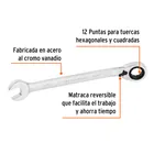 Llave combinada matraca reversible 15/16'x332mm largo,EXPERT 2