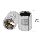 Dado de 18 mm, 6 puntas, cuadro 3/8', TRUPER 3