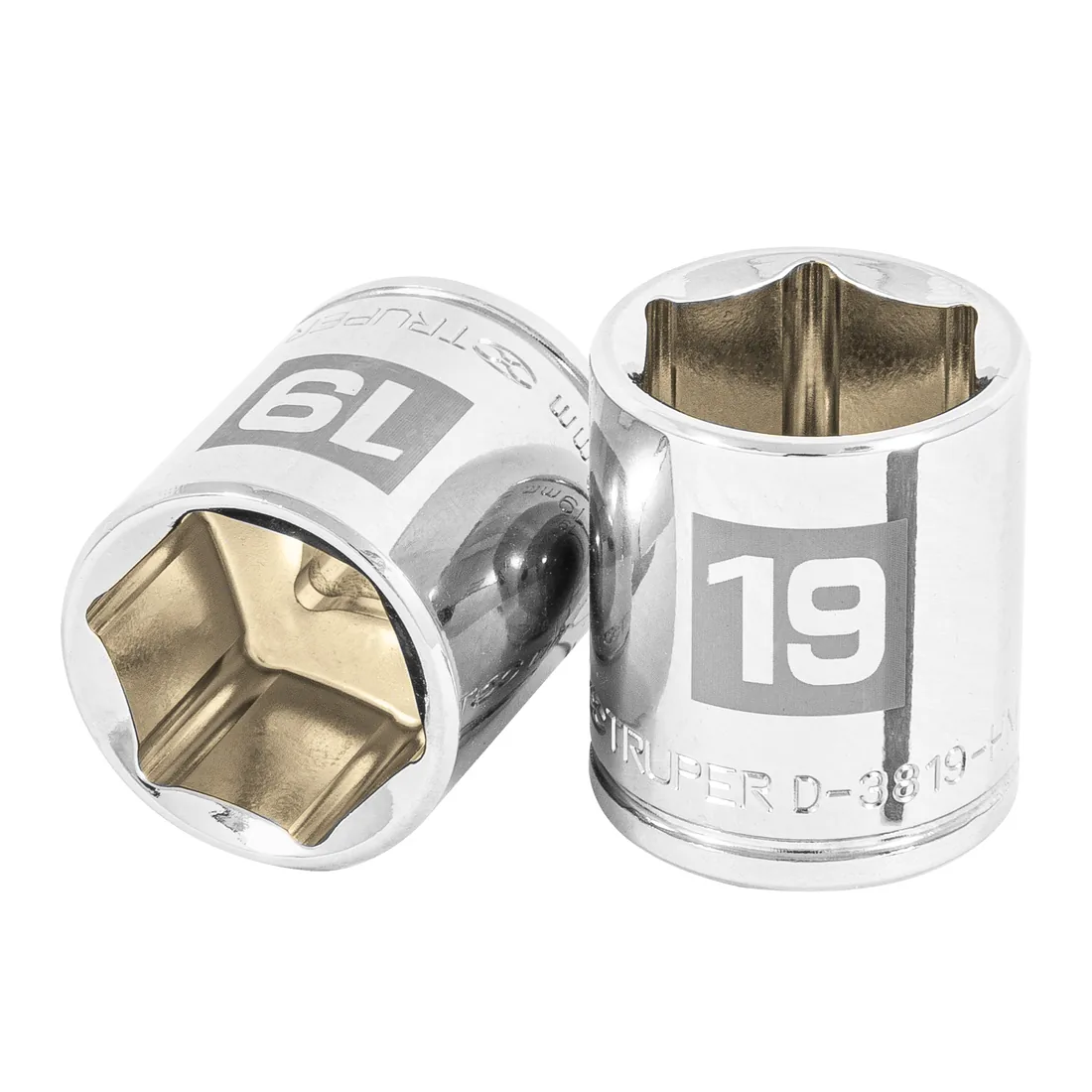 Dado de 19 mm, 6 puntas, cuadro 3/8', TRUPER