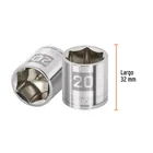 Dado de 20 mm, 6 puntas, cuadro 3/8', TRUPER 3