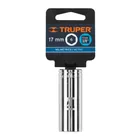 Dado largo de 17 mm, 6 puntas, cuadro 3/8', TRUPER 4