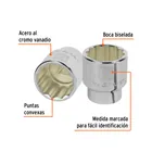 Dado de 1-13/16', 12 puntas, cuadro 3/4', TRUPER 2
