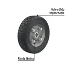 Rueda de hule sólido imponchable 7', doble balero, PRETUL 3