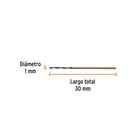 Broca HSS 1.0 mm Trugold para metal, TRUPER EXPERT 3