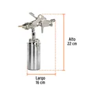 Pistola compacta p/retoque HVHP vaso alum, 1.5 mm, TRUPER 3