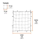 Red de carga de 1 m x 1 m para porta equipaje, TRUPER 4