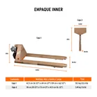 Patín traspaleta 2 ton con ruedas de hule/poliuretano 7