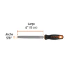 Lima media caña bastarda 6' con mango Comfort Grip, TRUPER 3