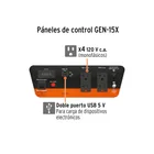 Generador portátil 1.5 kW motor a gasolina, TRUPER 4