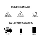 Generador portátil 4.5 kW motor a gasolina, TRUPER 5