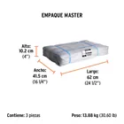 Lona de polietileno reforzada 4 x 6 m, gris, 180g/m2, TRUPER 6