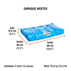 Lona de polietileno reforzada 2x3 m, azul, 180g/m2, TRUPER 6