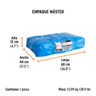 Lona de polietileno reforzada 6x12 m, azul, 180g/m2, TRUPER 4
