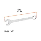Llave combinada extralarga 1-5/8' x 483 mm de largo, EXPERT 3