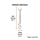 Llave combinada extralarga 1-11/16' x 483 mm largo, EXPERT 5