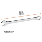Llave combinada extralarga 1-3/16' x 403 mm de largo, EXPERT 3