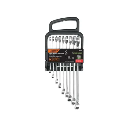 Juego de 9 llaves combinadas extralargas pulidas std, EXPERT