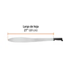 Machete Caguayano 27' cacha negra inyectada, TRUPER 3