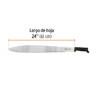 Machete acapulqueño de 24' cacha negra inyectada, TRUPER 3