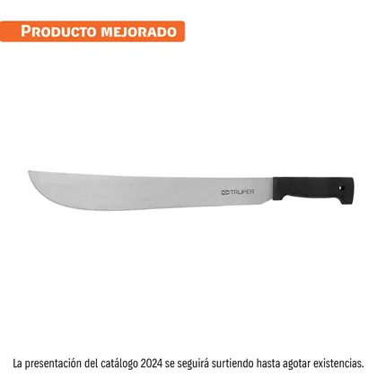 Machete estándar 16' cacha negra inyectada, TRUPER