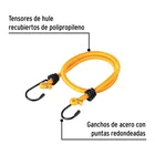 Bolsa con 2 tensores elásticos amarillos de 60 cm, PRETUL 2