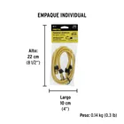 Bolsa con 2 tensores elásticos amarillos de 60 cm, PRETUL 4