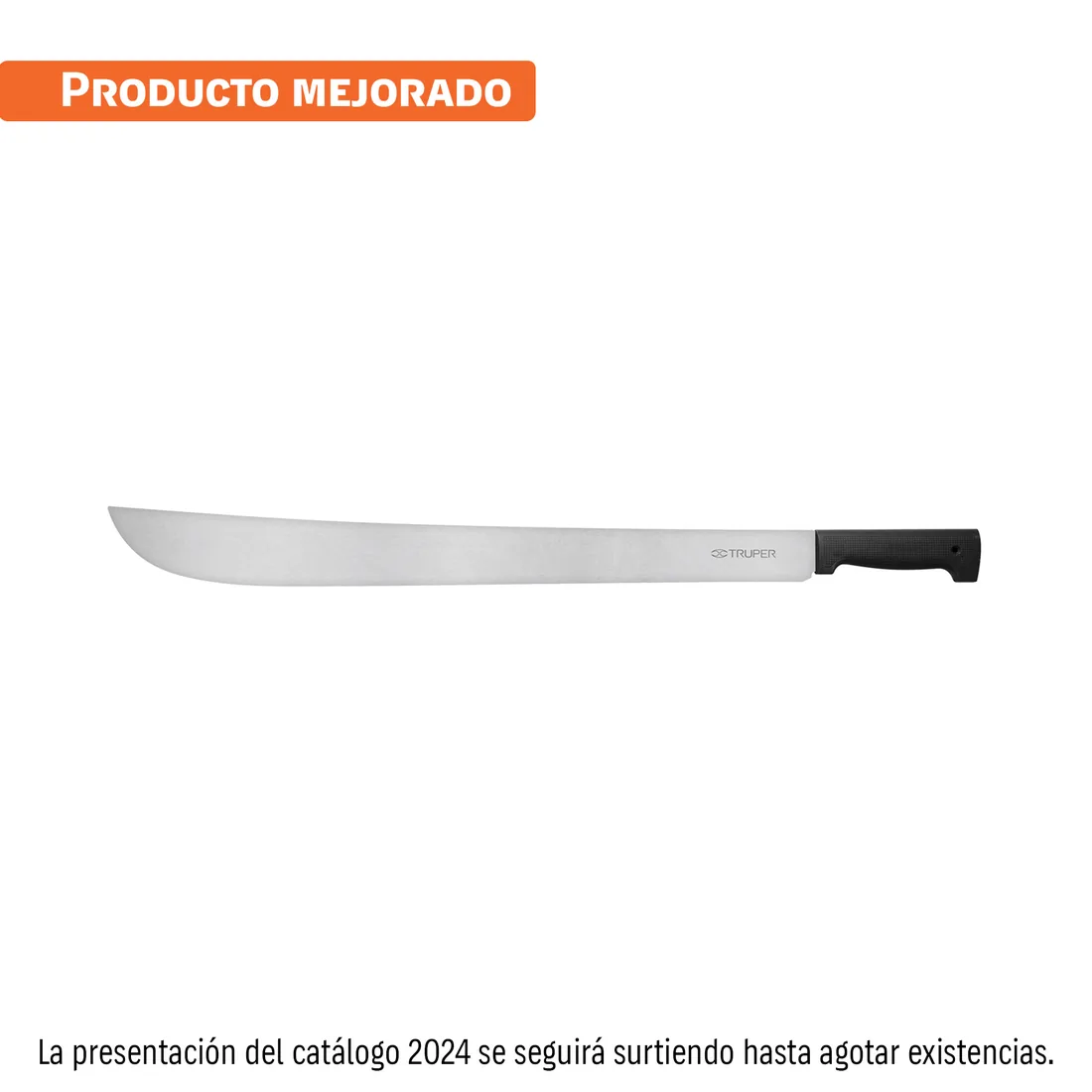 Machete estándar 24' cacha negra inyectada, TRUPER