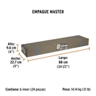 Machete estándar 26' cacha naranja remachada, TRUPER 4