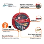 Manguera 5/8' super reforzada 4 capas 30 m conexiones metal 2