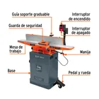 Canteadora de piso 6', 1 HP (750 W), TRUPER 2